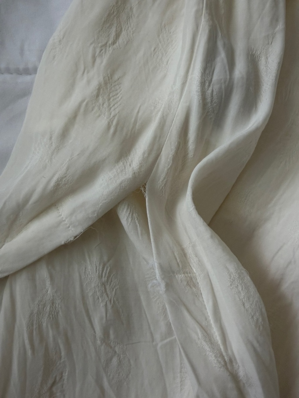 & Other Stories Cream Midi Skirt - Picture 7 of 7